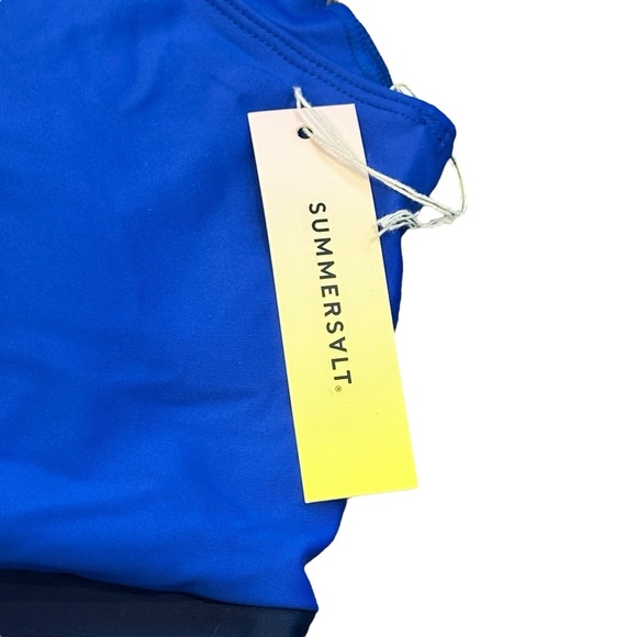 NWT Summersalt The Ruffle Backflip One Piece Swimsuit SOLD OUT Lapis/Deep Sea 14 - Picture 7 of 7